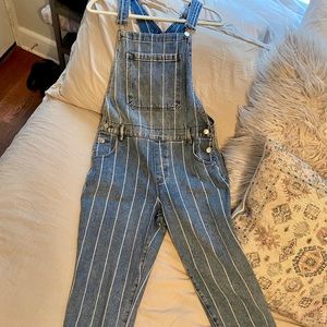 PacSun striped pant overalls